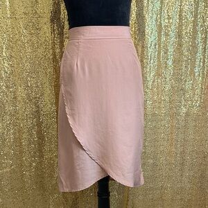 Mikarose Asymmetrical Blush Skirt
